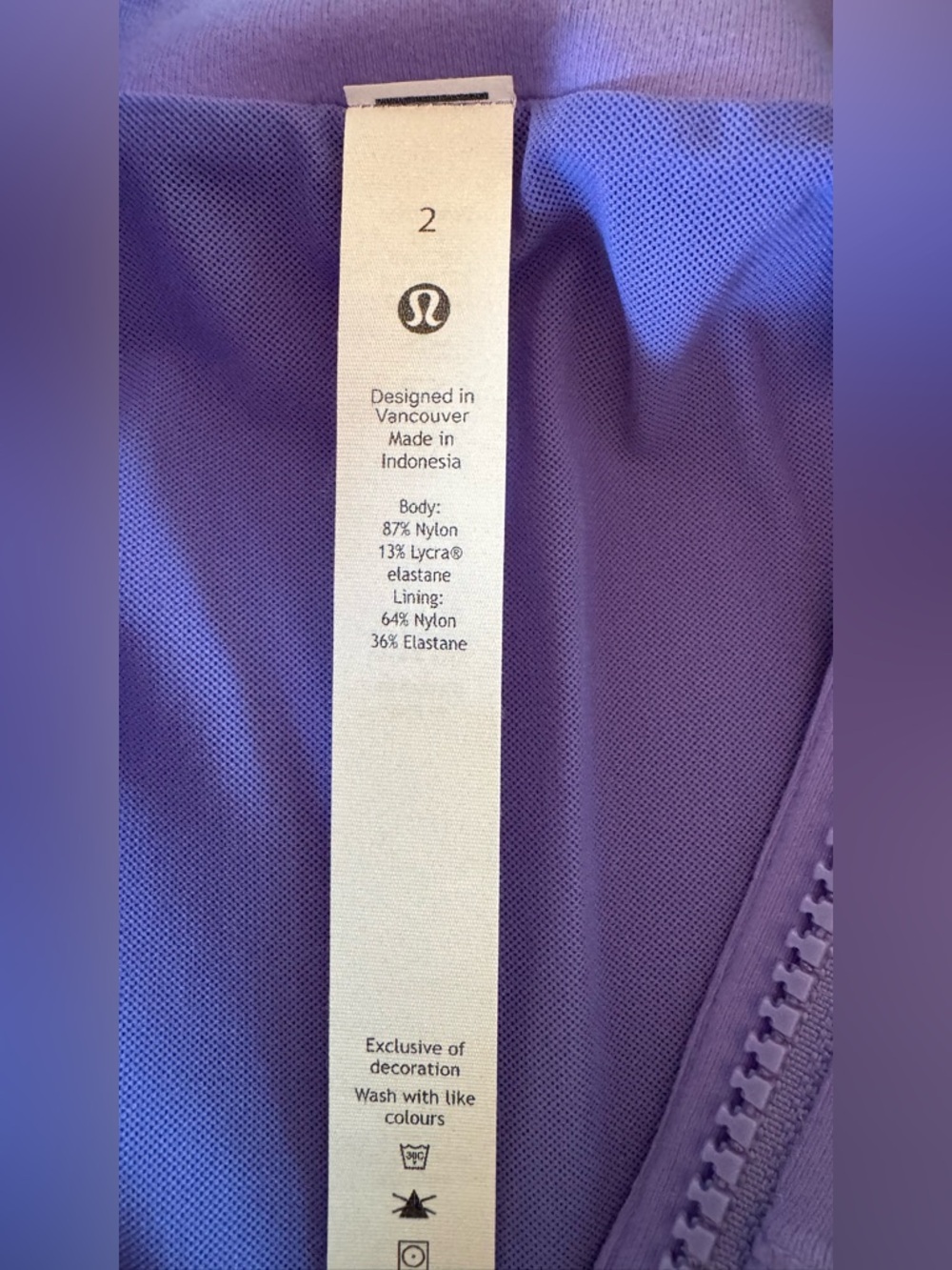 Lululemon Lavender Sleeveless Zip Mock-Neck Mini Dress
Size 2 - Picture 6 of 6